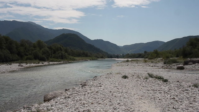 View of the Soca river, Slovenia