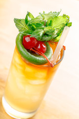 Citrus and rum cocktail