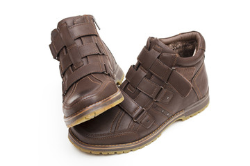 shoes on the white background