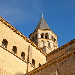 Fototapeta premium Clocher de la cathédrale de Paray-le-Monial