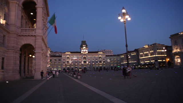 View of Piazza Unità d'Italia in Trieste
