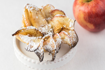 Fresh baked apple roses pies.