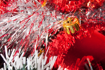 Christmas balls closeup