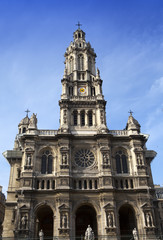 Fototapeta na wymiar Sainte Trinite church in Paris. France