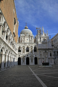VENICE, ITALY - SEPTEMBER 02, 2012: Inner court of Doge's Palace