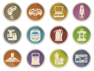 Kitchen Utensils Icon Set