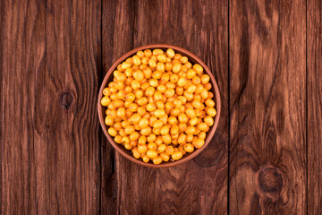 Buckthorn berries in bowl