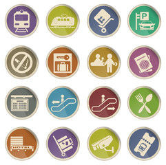 Train station symbols