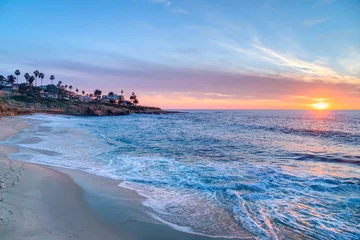 Photo sur Plexiglas Lieux américains Magnifique coucher de soleil à La Jolla en Californie