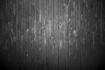 Black wooden wall background