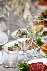 Table wine glasses for wine