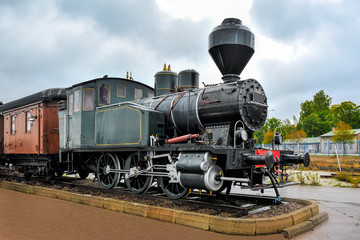 Fototapeta na wymiar Old steam train.