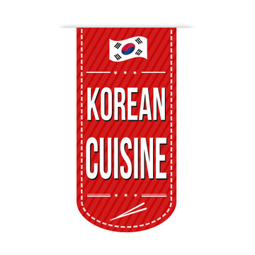 Korean cuisine banner design