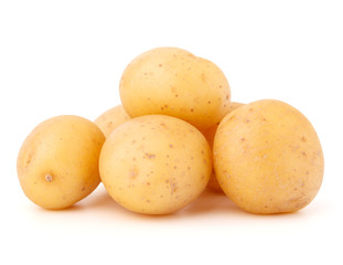 new potato tuber isolated on white background cutout