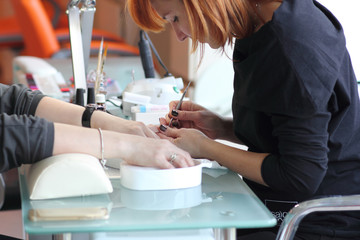 Manicure process... Female hands... - 93945062