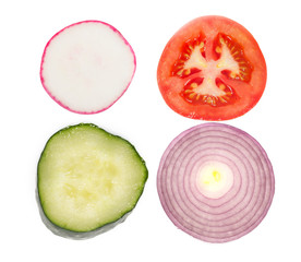 vegetables isolated
