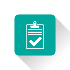 Quality control related vector icon. Pass