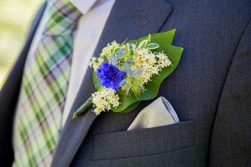 Groom Tux and Boutineer