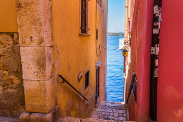 Rovinj, beautiful old town in Istria of Croatia, Europe.