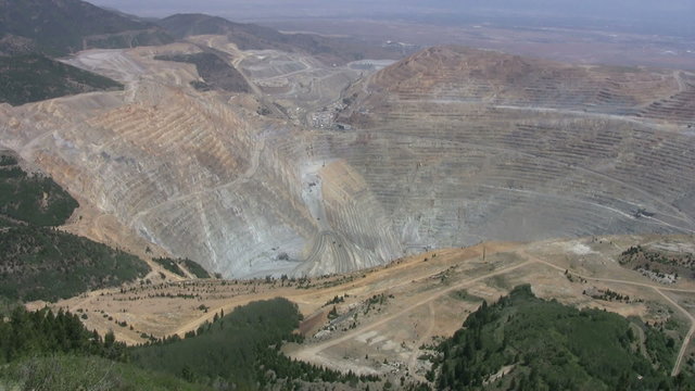 Kennecott Copper Mine from Mountain HD