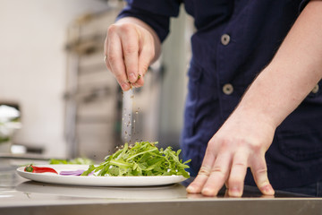 Chef preparing food