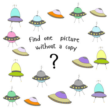 Educational game  find picture without copy