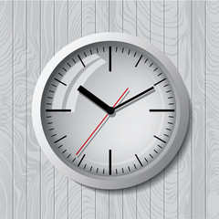 Wall mounted digital clock.