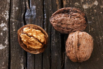 Three delicious walnuts