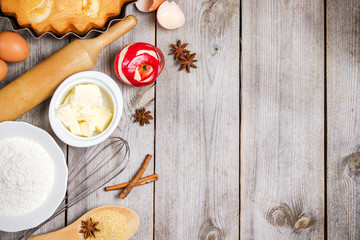 Ingredients for apple pie