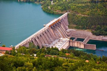 Dam on River Drina - Serbia