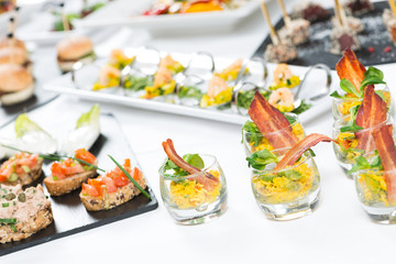Fingerfood-Buffet in der Gastronomie