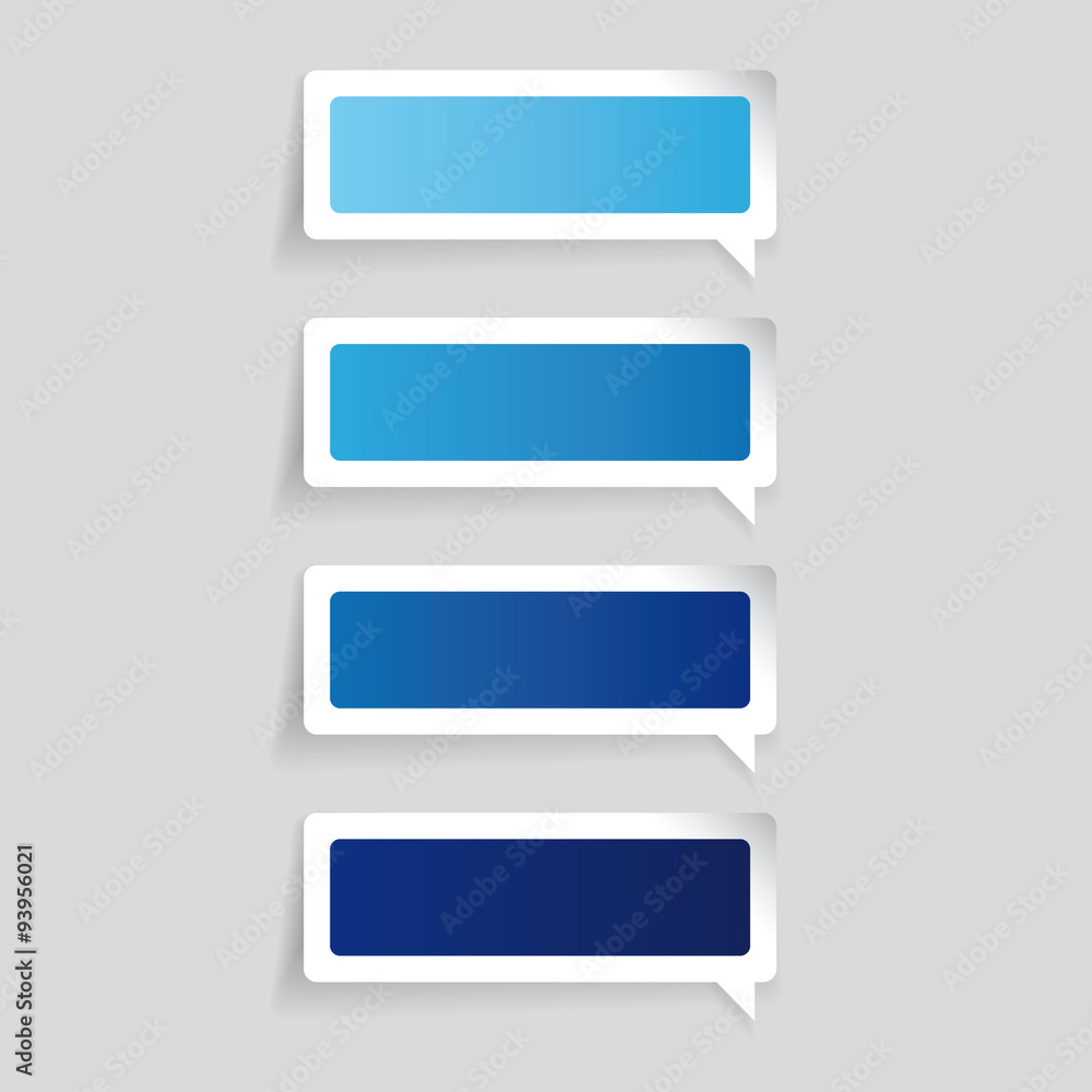 Poster empty label vector speech bubble