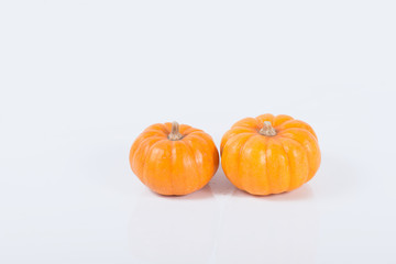 Pumpkins isolated on white background