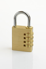 New Year Padlock with close up of 2016 on combination