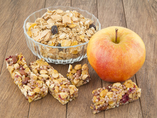 Barras energéticas o barras de Cereales