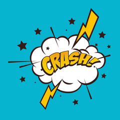 Pop art comic bubbles design