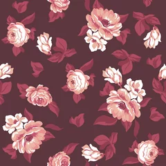 Behang Lilian Floral Seamless Pattern © Eduardo Santarosa