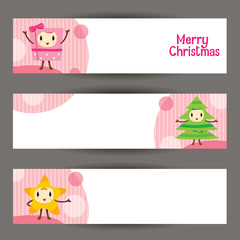Christmas Ornaments Character Design Banner, Merry Christmas, Xmas, Happy New Year, Objects, Animals, Festive, Celebrations