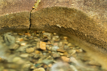 Close-up of clear pool with stones, Lincoln, New Hampshire.