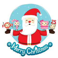 Santa Claus And Ornaments Character Design, Merry Christmas, Xmas, Happy New Year, Objects, Animals, Festive, Celebrations
