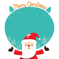 Santa Claus On Silhouette Background, Merry Christmas, Xmas, Happy New Year, Objects, Animals, Festive, Celebrations