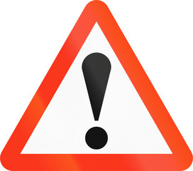 A Bangladeshi warning sign for general dangers