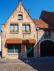 Fototapeta na wymiar Ancient Homes of Bruges