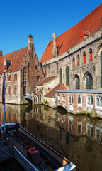Old Houses with Museum of Memling, Bruges