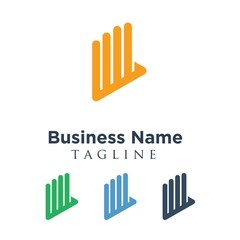 statistic vector logo icon