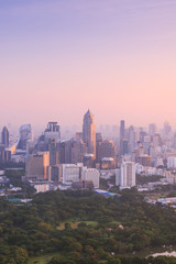 Naklejka premium Bangkok cityscape in the morning