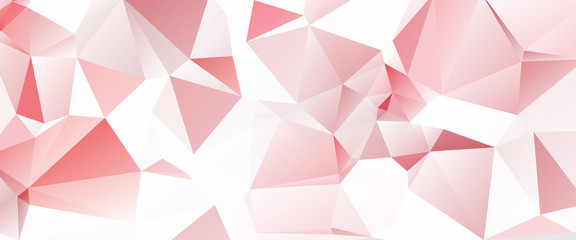 White Red Triangular Abstract background