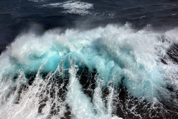 sea wave in atlantic ocean during storm - 93963690