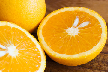Orange Cut in Half