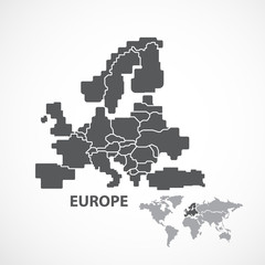 Fototapeta na wymiar EUROPE MAP